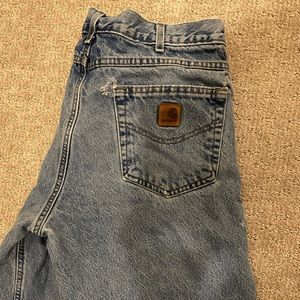 Vintage flannel-lined Carhartt jean